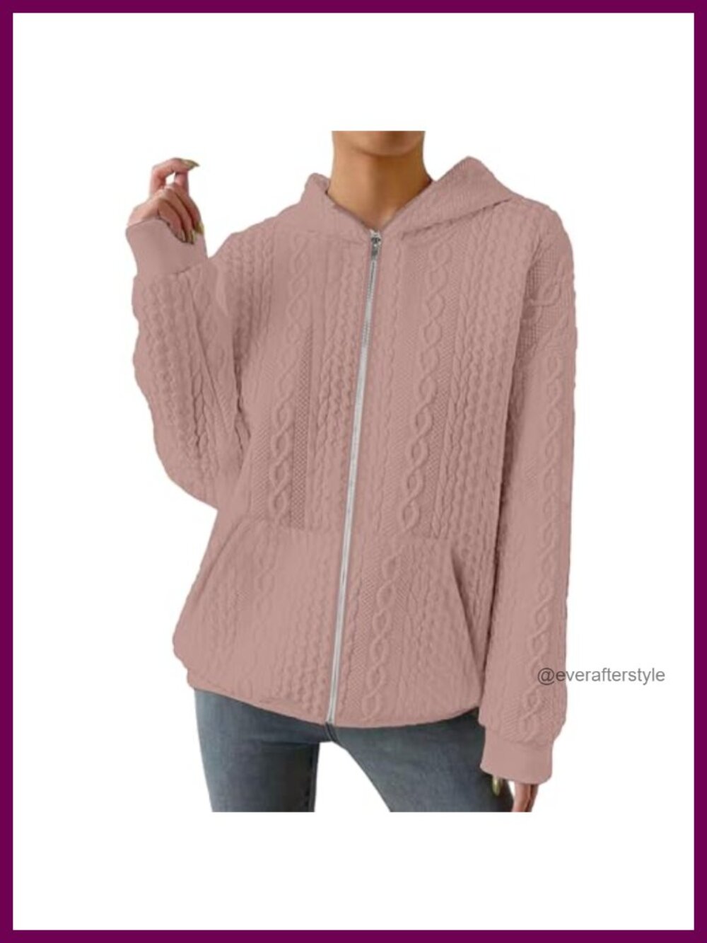 Zip Up Cardigan Sweatshirt Women Long Sleeve Lightweight Hoodie Oversized Casual